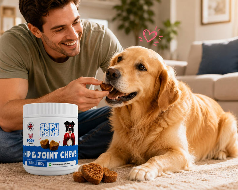 150 Pcs Glucosamine Joint Chews for Dogs, Hip & Joint With, MSM, Chondroitin, Vitamins C & E, Dog Joint Supplements for Senior Dogs Puppies, Mussels Joints Care Dog Snacks, Pork Flavor Pork - 300g