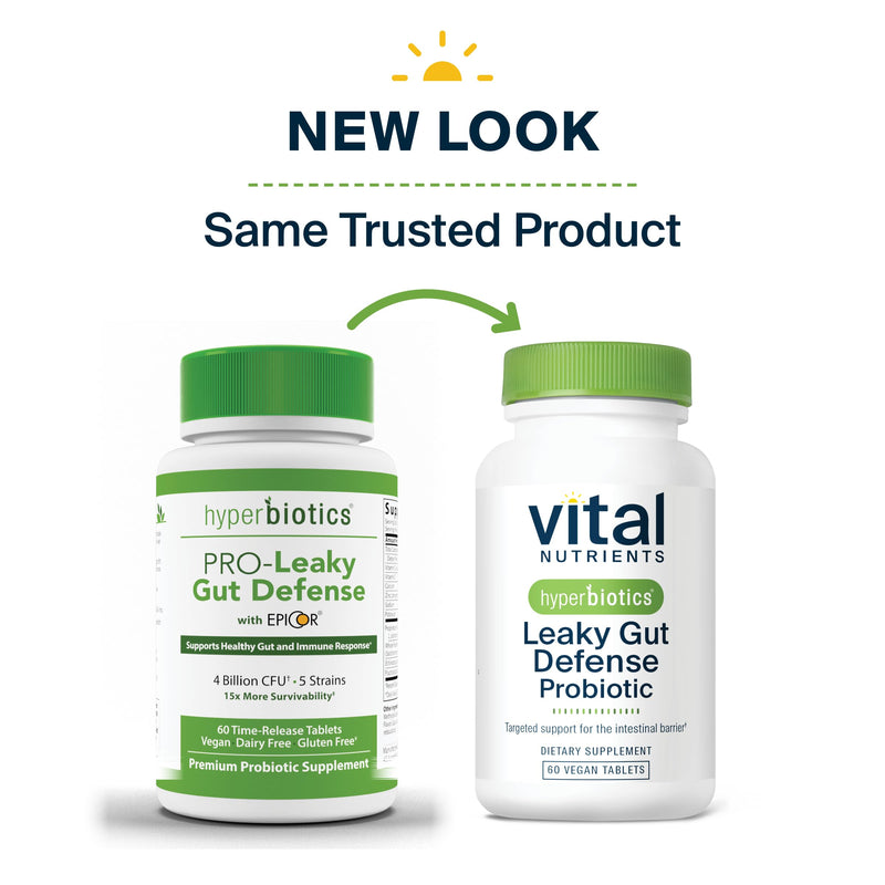 Hyperbiotics Vital Nutrients Leaky Gut Repair Supplement Probiotic | Science Backed Formula Strengthens Intestinal Barrier and Gut Health | Reduces Digestive Discomfort | 60 Vegan Count