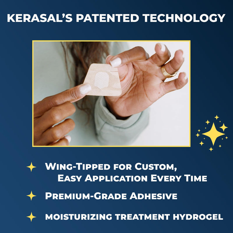 Kerasal Nighttime Renewal Patches + 5 Files - 14 Count (Pack of 1) - Kerasal Nail Repair for Damage, 8-Hour Solution Restores Healthy Appearance (Packaging May Vary) Nail Renewal Nighttime + 5 Files Nail Patches + Files