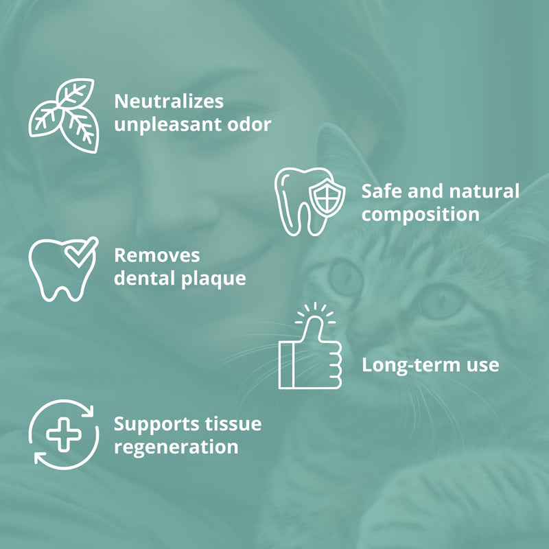 Mauhlöhle Fresh Teeth 100 ml, Professional Dental Care Spray, Dogs & Cats, Tartar Remover, Tooth Cleaning, Against Bad Breath Odour, Effective Dental Care, Dog Tartar Spray
