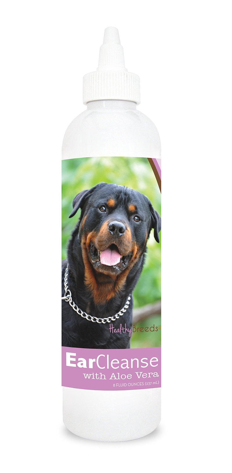 Healthy Breeds Rottweiler Ear Cleanse with Aloe Vera Sweet Pea and Vanilla 8 oz
