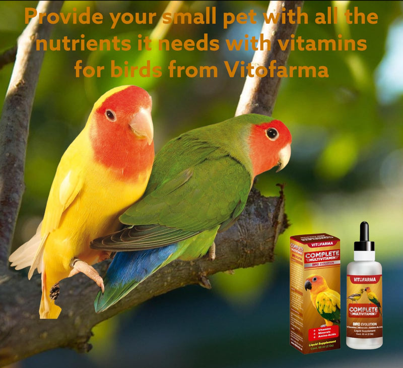 Multi-Vitamin for Birds, High-Potency Vitamin & Mineral Supplement for Pet Birds 2.0 Ounce