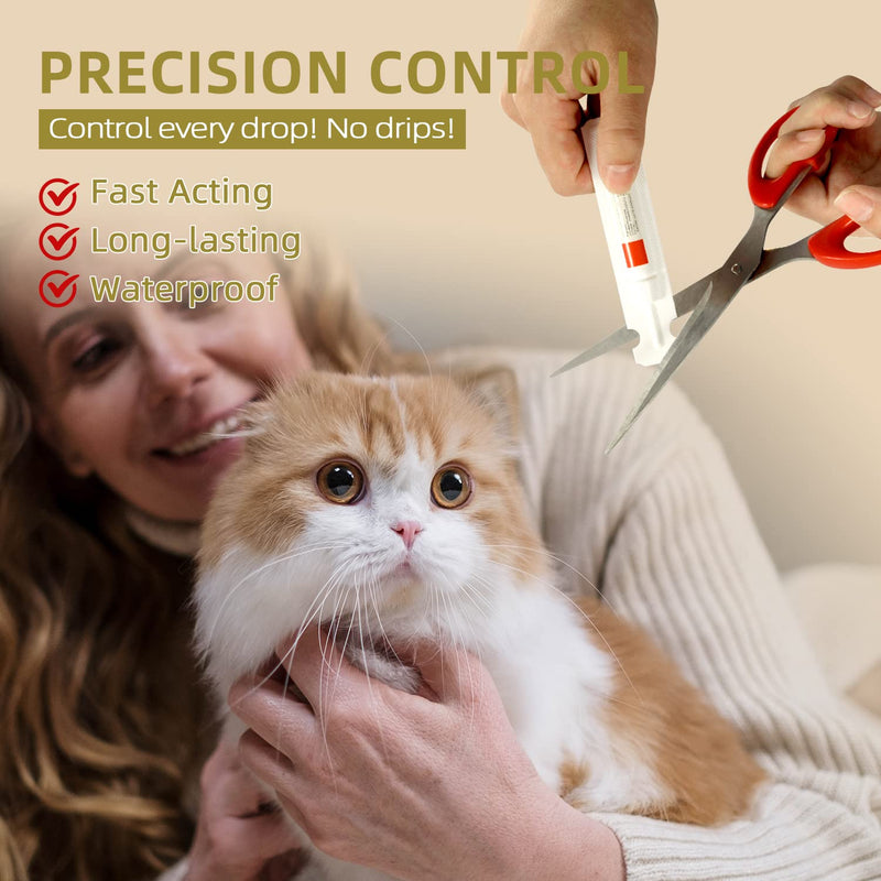 Flea and Tick Prevention for Cats, Cat Flea & Tick Treatment with Fipronil, Long-Lasting & Fast-Acting Topical Flea & Tick Control Drops for Kitten, 3 Doses - BeesActive Australia