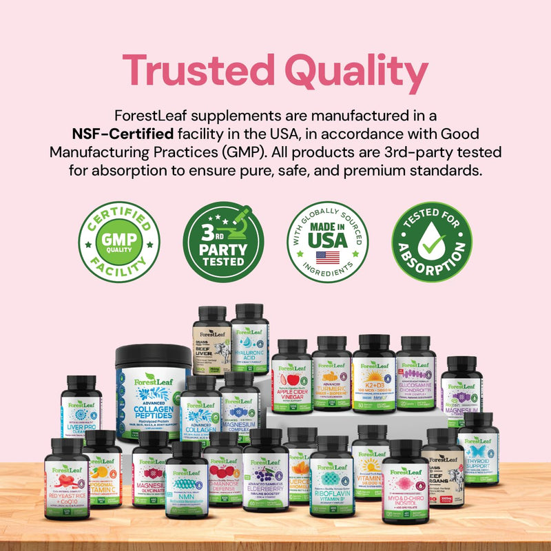 Myo-Inositol & D-Chiro Inositol Supplement for Women's Health | Fertility Supplements Women | Inositol 40:1 Ratio Support Ovarian Function & Healthy Hormone Balance Women | 2050mg | 120 Powder Caps - BeesActive Australia
