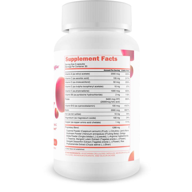 Vital VP Blood Flow Supplement - Our Best Circulation High Pressure Pills - Circulation and Vein Support Vitamins for Advanced Blood Flow Care - Nitric Oxide Vital VP System - Vital VP Supplements