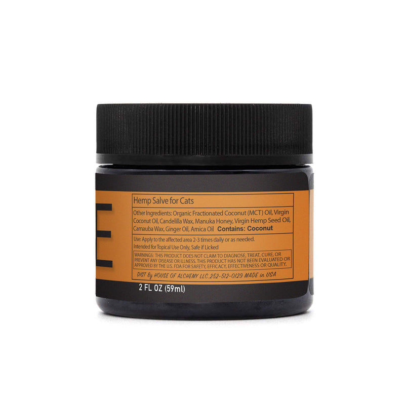 Soothe Salve for Cats - Natural Hemp Oil Balm for Cat Itchy Skin Relief & Comfort - New & Improved Formula with Manuka Honey, Coconut Oil & Herbal Extracts - 1 oz