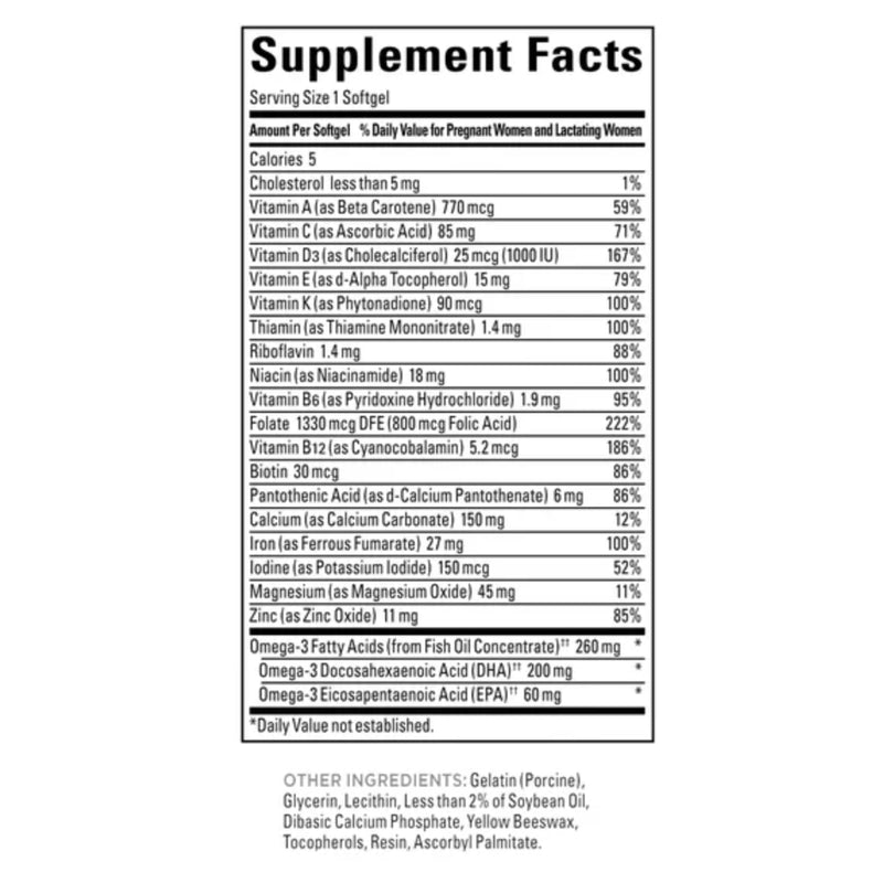 Nature Made Prenatal + DHA 200 mg Softgels (.150 Count)