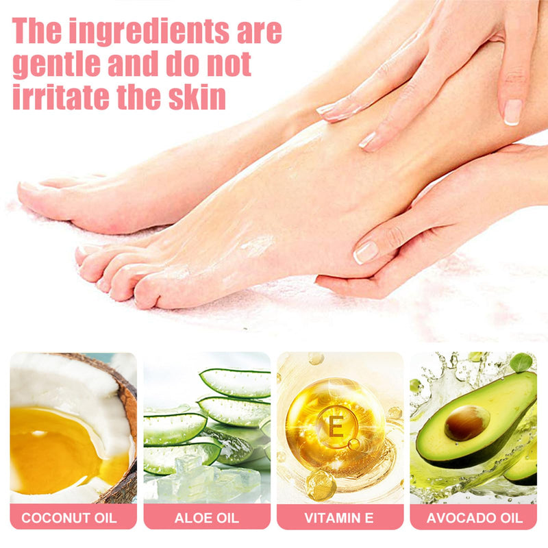 2pcs 60% Urea Hydrating and Anti-Cracking Foot Cream, 2025 Upgraded Moisturising and Relieves Cracking and Dryness Foot Cream for Dry Cracked Feet And Hands（aloe + peach） - BeesActive Australia
