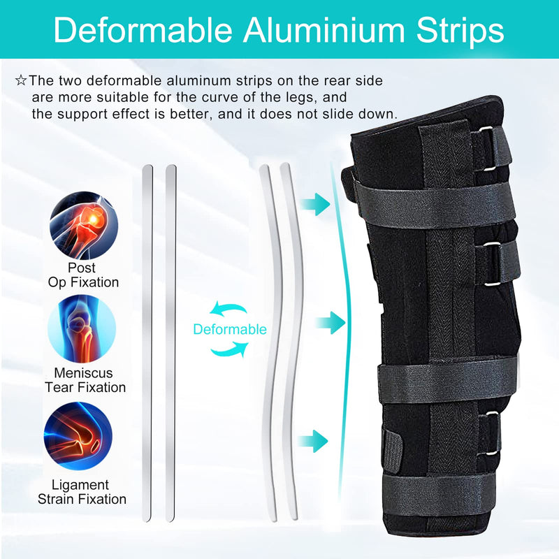 Unisex Knee and leg immobilization Stabilizer for Post Surgery Recovery,Knee Fractures,Instability, ACL,MCL,Meniscus Tear,Arthritis,Displacement Recovery,18.1" Length Universal Medium/Large (Pack of 1)