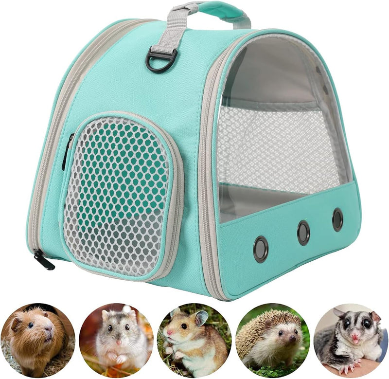 EVISTTER Small Animal Carriers,Guinea Pig Carrier for Two,Upgraded for Hedgehog Carrier,Hamster Carrier,Bird Carrier,Bunny Carrier,Rat Carrier,Ferret Carrier,Lizard Carrier green - BeesActive Australia