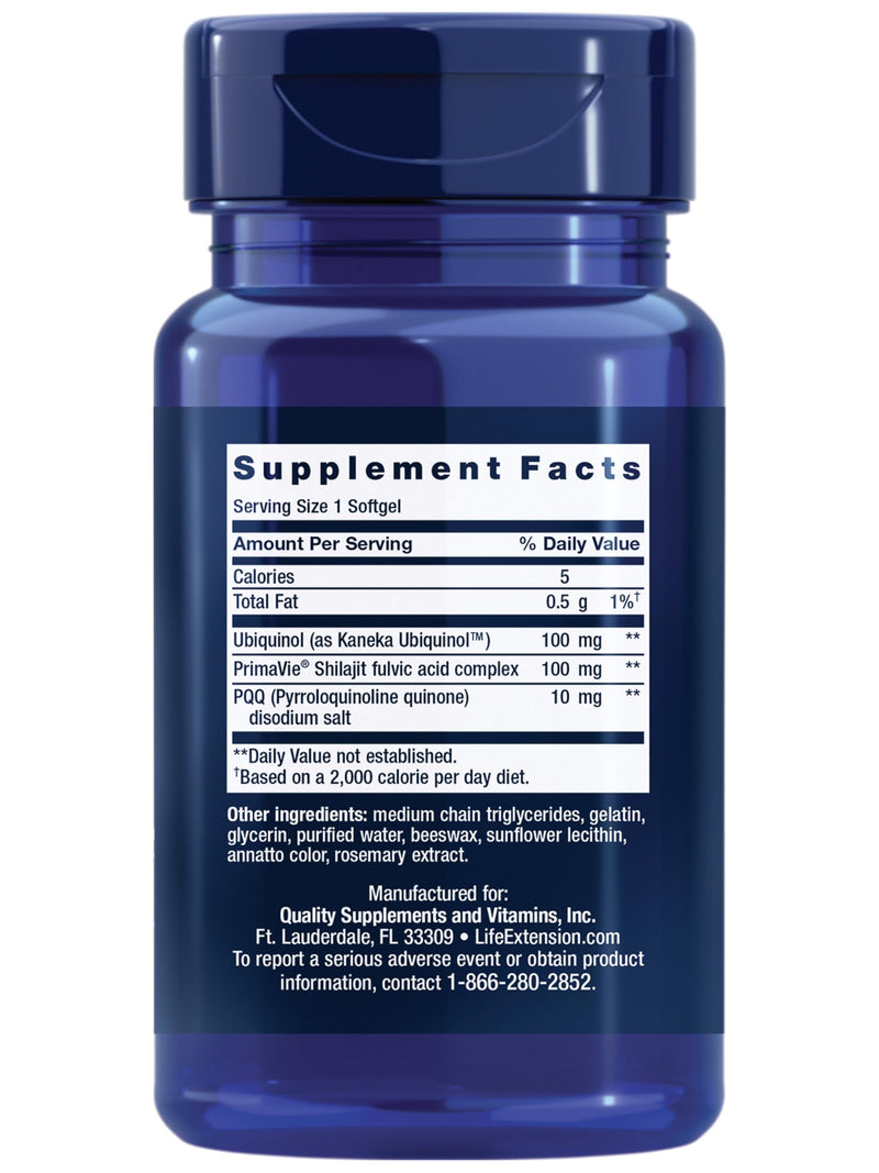 Life Extension Super Ubiquinol CoQ10 with PQQ, coenzyme Q10, pyrroloquinoline Quinone, Heart Health Supplement, Maximum Absorption, 100 mg, Non-GMO, Gluten-Free, softgels, 30 Count (Pack of 2) 30 Count (Pack of 2)