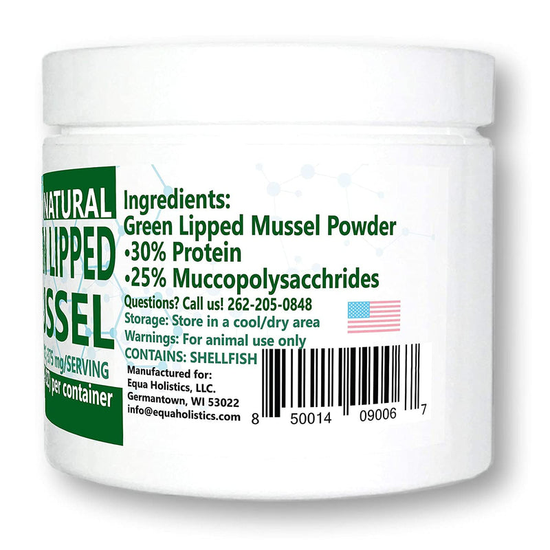 Green Lipped Mussel Powder for Dogs, All-Natural Hip & Joint Support Dietary Supplement Formula for Dogs (120 Servings) - PawsPlanet Australia