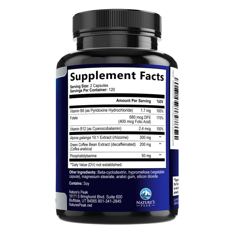 Brain Memory Supplement Pills - 3X Strength Nootropics for Concentration, Clarity & Focus Support - Brain Health Cognitive Vitamins B6 B12 with Folate & Phosphatidylserine, Brain Booster, 240 Capsules 240 Count (Pack of 1)