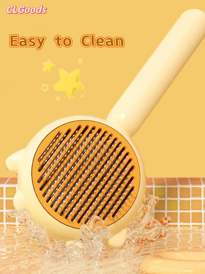 Pet Grooming Comb with One-Button De-Shedding, Pet Dematting Comb，Dog-Cat Comb, Pet Hair Cleaner Comb - BeesActive Australia