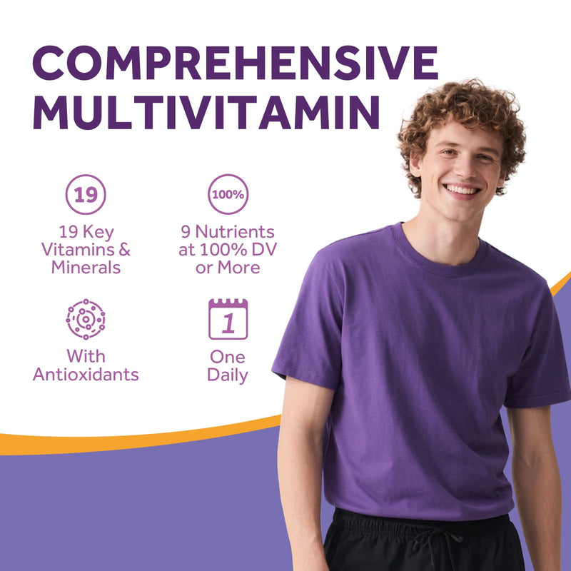 Doctor's Recipes Multivitamin for Women & Men, Immune, Energy & Brain Health Support, Vitamin A, C, D3, E, B6, B12, Folic Acid, Iron, Zinc, Copper, Selenium & Iodine, No Gluten, Non-GMO, 90 Tablets 90 Count (Pack of 1)