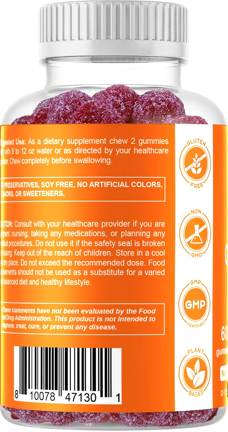 2 Pack - Vitamatic Zinc 50mg Gummies - 60 Vegan Gummies - Gluten Free - Healthy Immune Support for Adults, Men, Women - BeesActive Australia