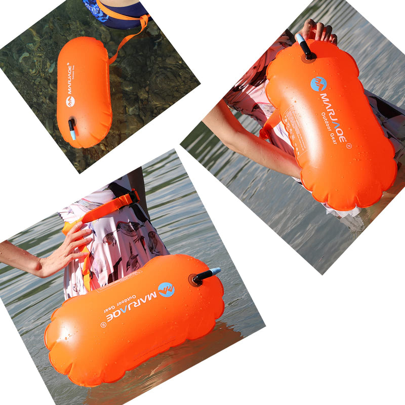Swim Belts and Buoy for Open Water, Float for Safer Training Green - BeesActive Australia