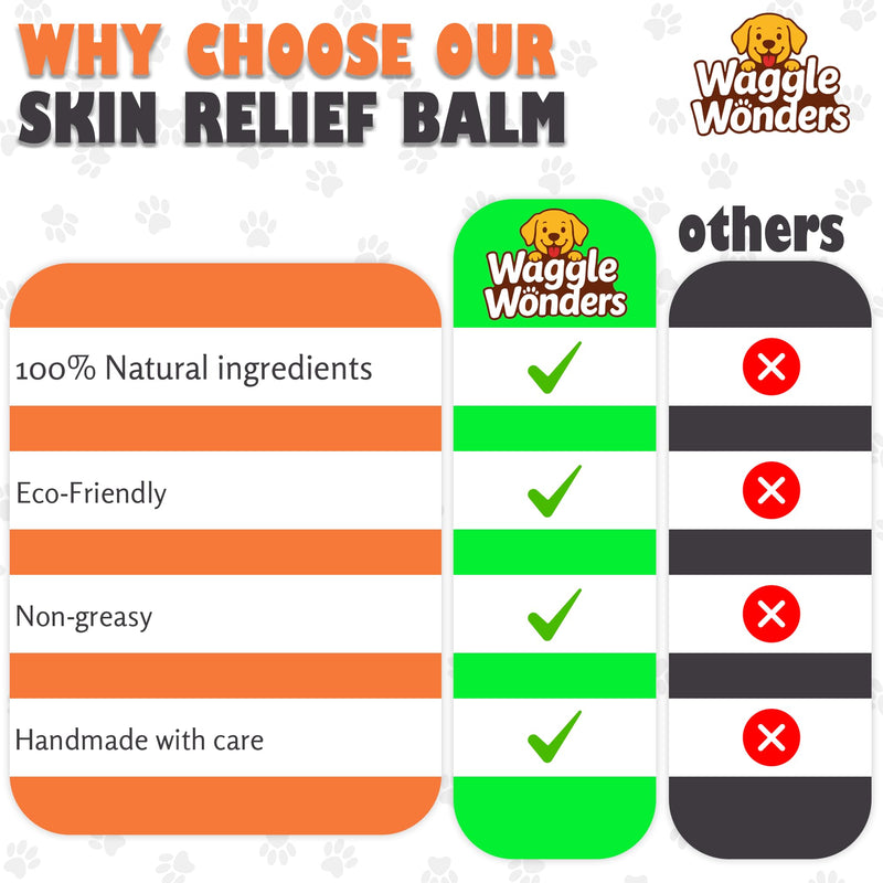 Dog Itch Relief Balm – Skin Relief Balm, Soothes Hot Spots, Dry & Itchy Skin, 100% Natural, Lick-Safe, Vegan Formula (50g) 50g
