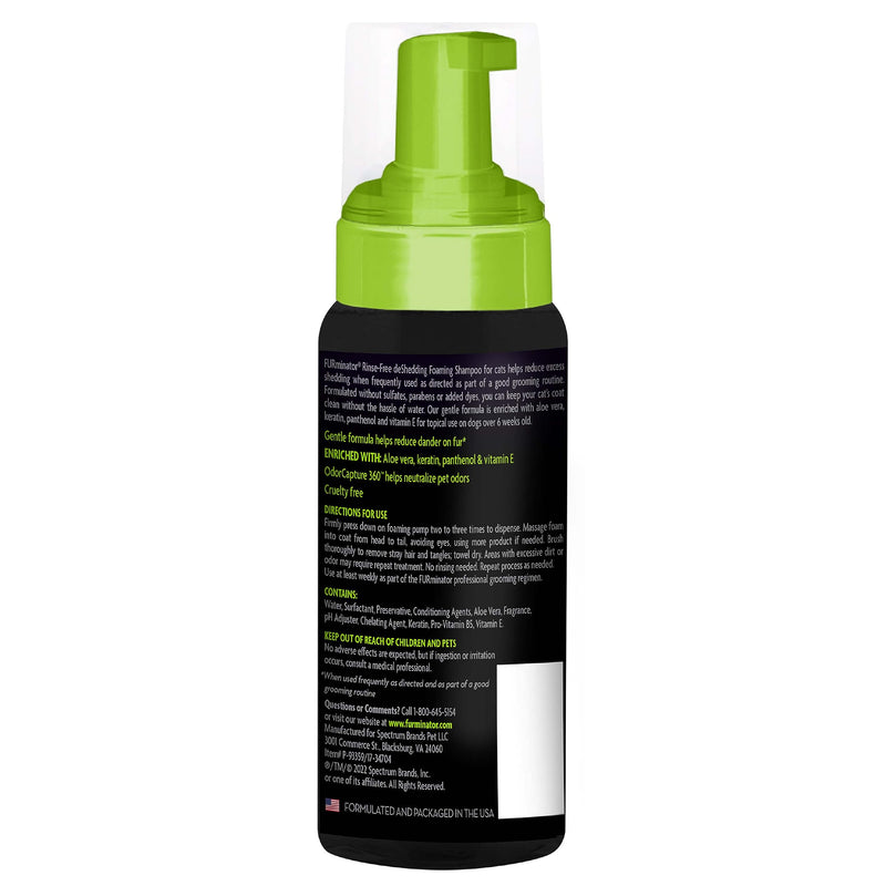 FURminator® Rinse-Free deShedding Foaming Shampoo for Cats, 8.5 oz - BeesActive Australia