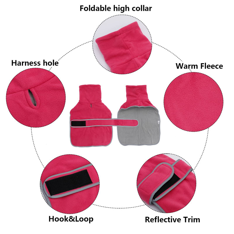 Geyecete Dachshund Sweaters for Dogs Dog Jacket,Dachshund Coat Perfect Dog Winter Coat with Padded Fleece Lining and high Collar,Dog Snowsuit with Adjustable Bands Sizes-Pink-S Small Pink - BeesActive Australia