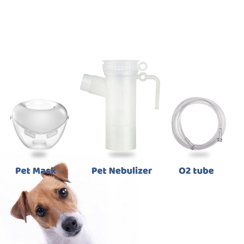 Canine Nebulizer Cup and Inhaler Mask for Cats and Dogs, Oxygen Mask for Pets (Not Including Nebulizer Machine) (S) S- Cat & Puppy - BeesActive Australia