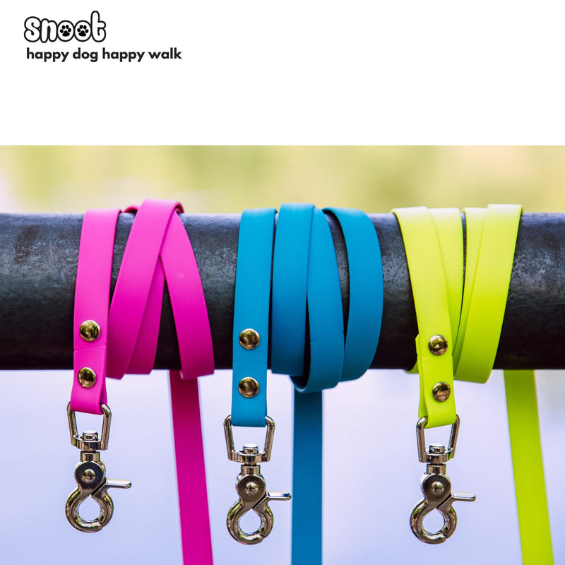 5m drag leash, dog leash, 1 carabiner, cyan blue, very stable, dirt and water repellent 5m, for strong dogs cyan blue - BeesActive Australia