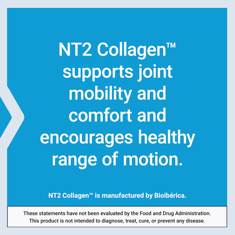 Life Extension NT2 Collagen™, Joint Health Supplement for Joint Comfort & Mobility, Gluten-Free, Non-GMO, 1 Daily, 60 Small Capsules