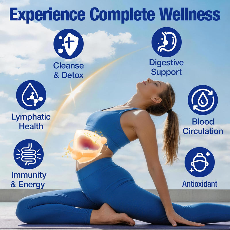 Lymphatic Drainage Drops 1800mg - 18 Herbal Extracts with Echinacea, Astragalus 10:1, Turmeric 10:1 & 7 Vitamins - Immune & Circulatory Support - Vegan, Non-GMO - 55ml
