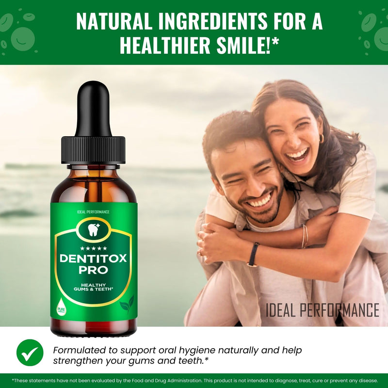 Dentitox Pro Drops for Healthy Teeth and Gums, Dentitox Supplement Advanced Formula Drops - All Natural Blend to Support Fresh Breath, Denti Tox Oral Health, Den Titox Pure Droppers Reviews (3 Pack)