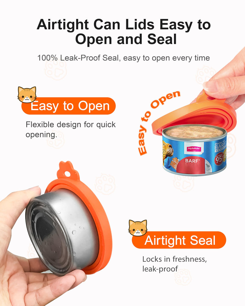 4 Pack Can Covers, Silicone Can Lids for Dog and Cat Food, Universal Can Cover Fits Most Standard Size - BeesActive Australia