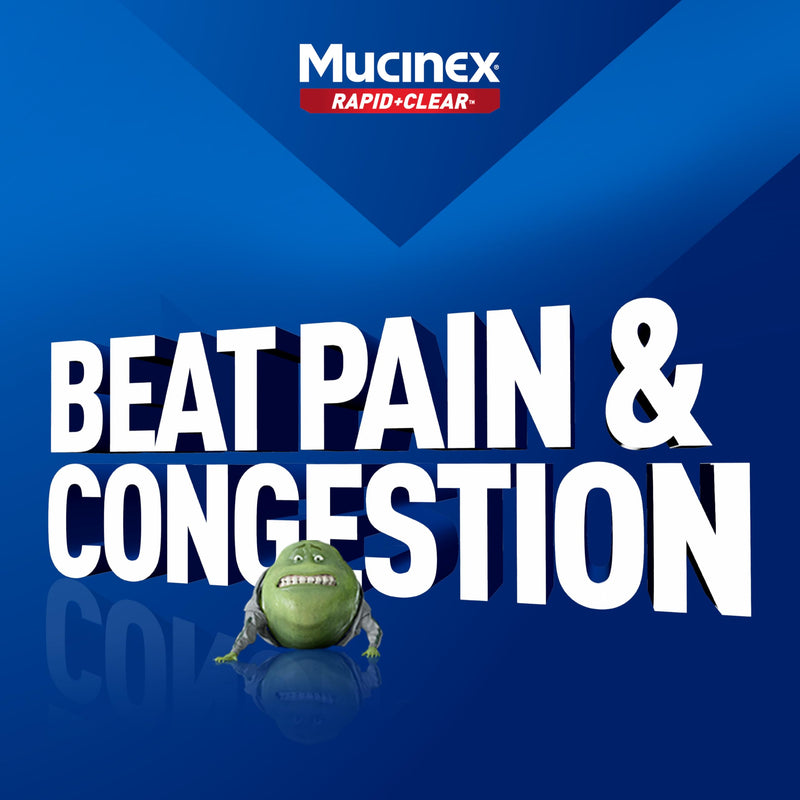 Mucinex Rapid Clear Maximum Strength Cold Medicine & Expectorant, Fever, Pain, Headache, & Excess Mucus Relief with Acetaminophen & Guaifenesin, Rapid Release Caplets for Adults, 20 Count Day - New Formulation 20 Count (Pack of 1) - BeesActive Australia