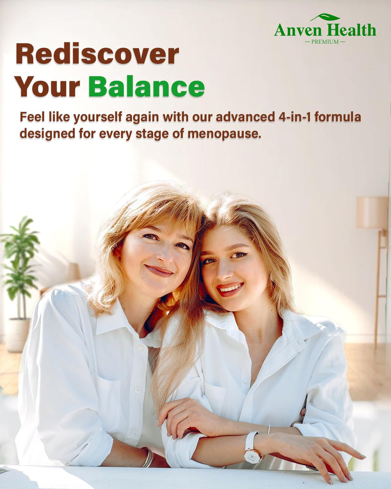 Menopause Relief Supplements for Women 100 Billion CFU, 120 | Vitamin D3 & B6, 100B Probiotics, Hot Flashes, pH Blance & Night Sweats Relief, Black Cohosh, Herbs, Collagen Menopause 60 Count (Pack of 2)