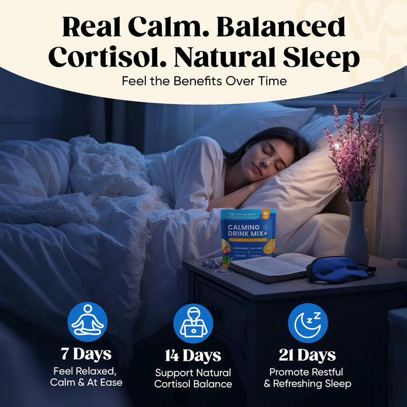 Venture Pal Calm Drink Mix, 12-in-1 Cortisol Reducer & Sleep Aid | Magnesium Glycinate, Ashwagandha, L-Theanine & Vitamin D, Calm Magnesium Powder for Relax & Focus, No Sugar, Non GMO 16 Ounce (Pack of 1) 1-Variety