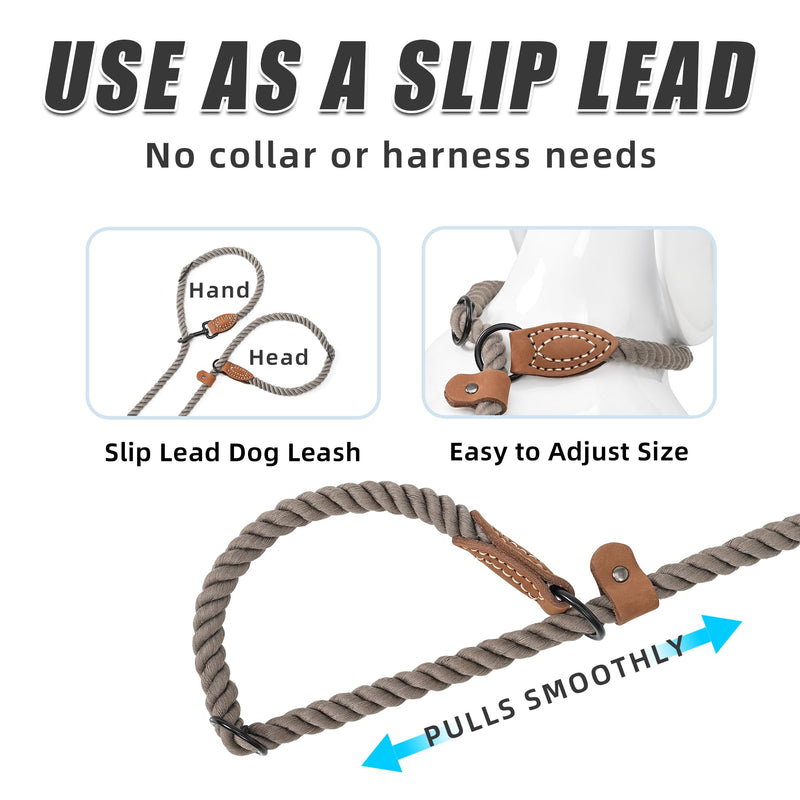 Mile High Life Hands Free Dog Leash, Crossbody Waist Leash with Genuine Leather Connection, Multifunctional Adjustable Slip Lead for Dog Walking Running (Camel, 8FT) Camel 8FT Hands Free