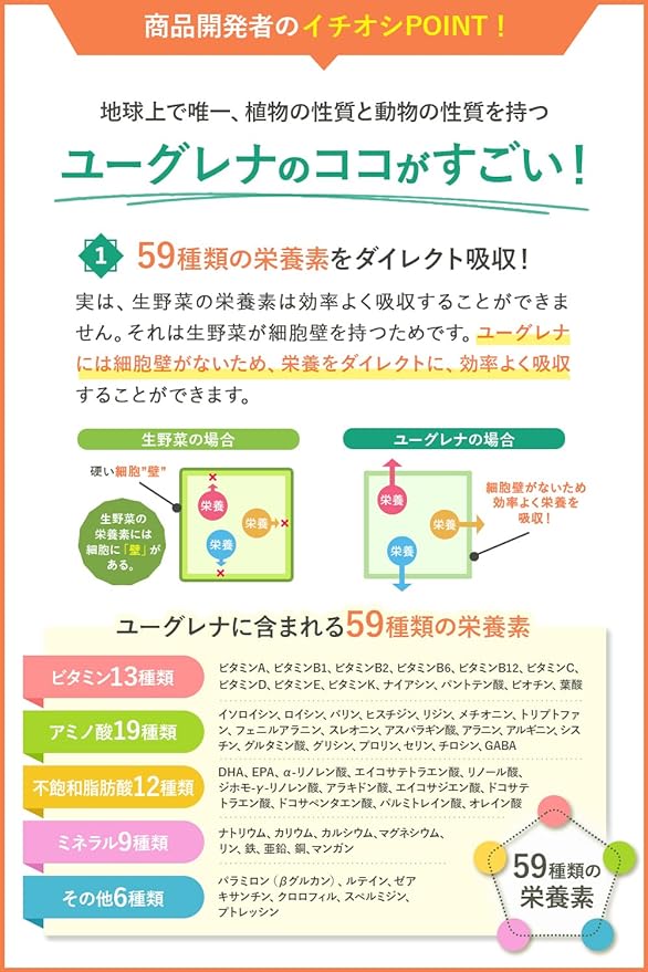 Naturelife Euglena Kombucha Supplement Euglena Dietary Fiber Ishigaki Island 30 days supply - BeesActive Australia