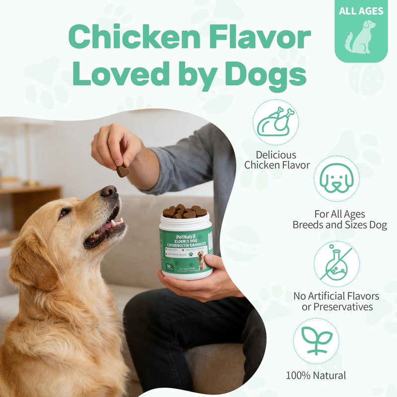 Dog Hip and Joint Supplement, Dog Soft Chews Treats with Glucosamine Chondroitin Omega 3 Collagen Supports Dogs Joint Skin and Coat Immune Health, Pet Vitamins Supplements for Small Medium Dog Breeds