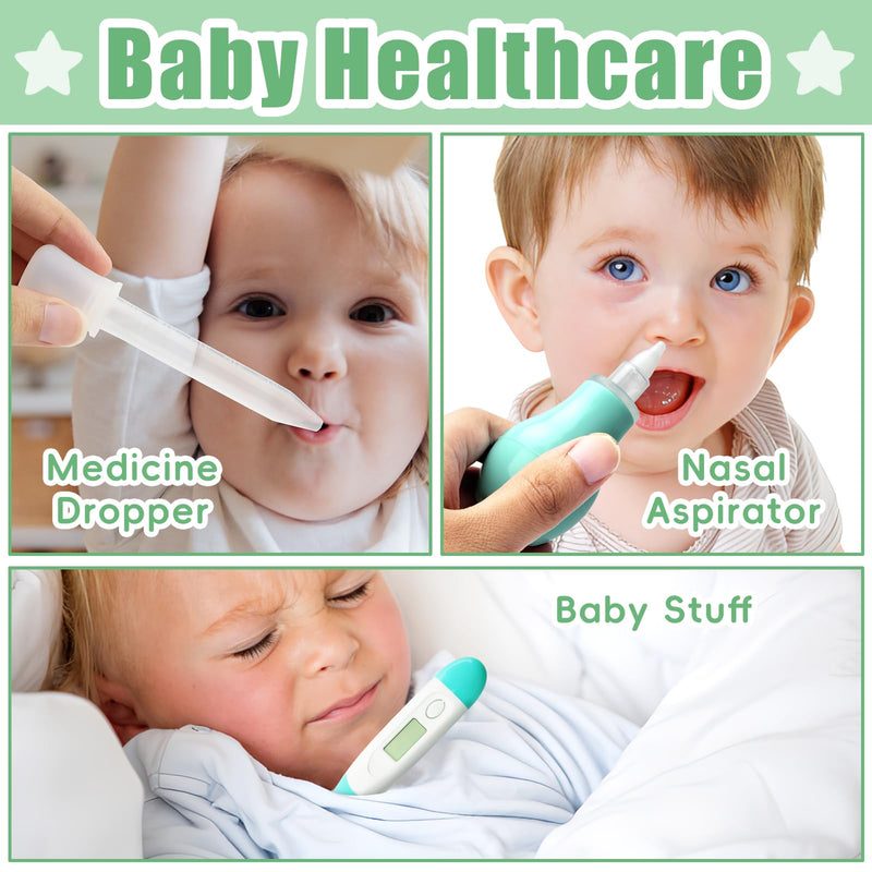 Baby Grooming Kit for Boys Girls Safety Newborn Nursery Essentials Grooming Set Gift for First-time Parents Green 18 in 1 - BeesActive Australia