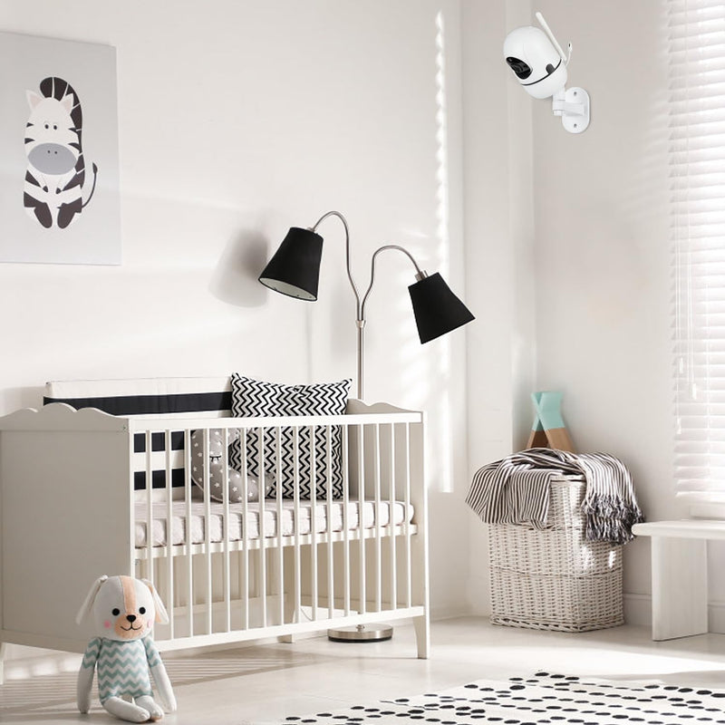 Adjustable Baby Monitor Mount for HelloBaby HB65/HB40/HB6550/HB66/HB6339/HB6550 Pro, ANMEATE SM935E, Universal Baby Monitor Wall Mount with Perfect View and Easy to Install - BeesActive Australia