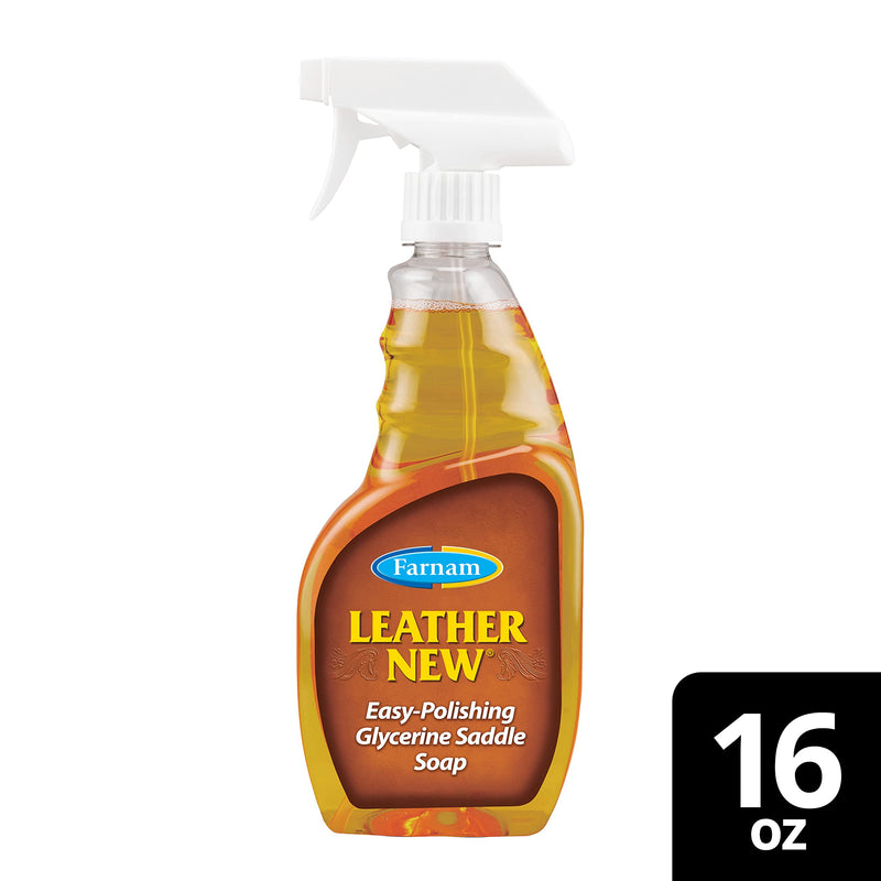 Farnam Leather New Easy-Polishing Glycerine Saddle Soap and Leather Saddle Cleaner, Protects and Preserves Leather, Cleans, Conditions and Polishes, 16 Oz. 16 Fl Oz (Pack of 1) - BeesActive Australia