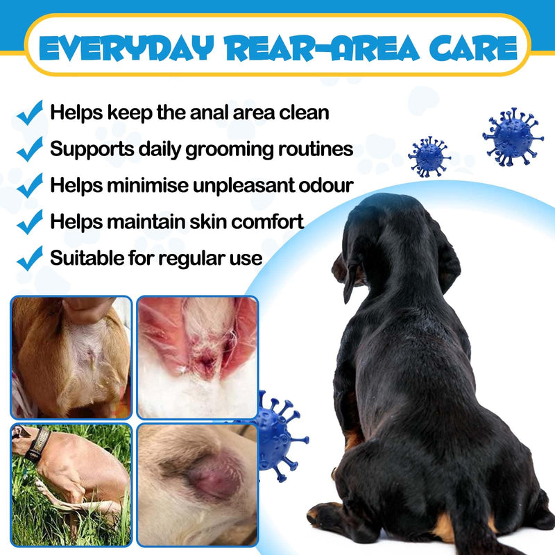 Dog Anal Gland Spray – Eliminates Unpleasant Smell, Relieves Itching & Discomfort, Helps Prevent Infection, Soothes Inflammation & Redness for All Dogs – 120ml