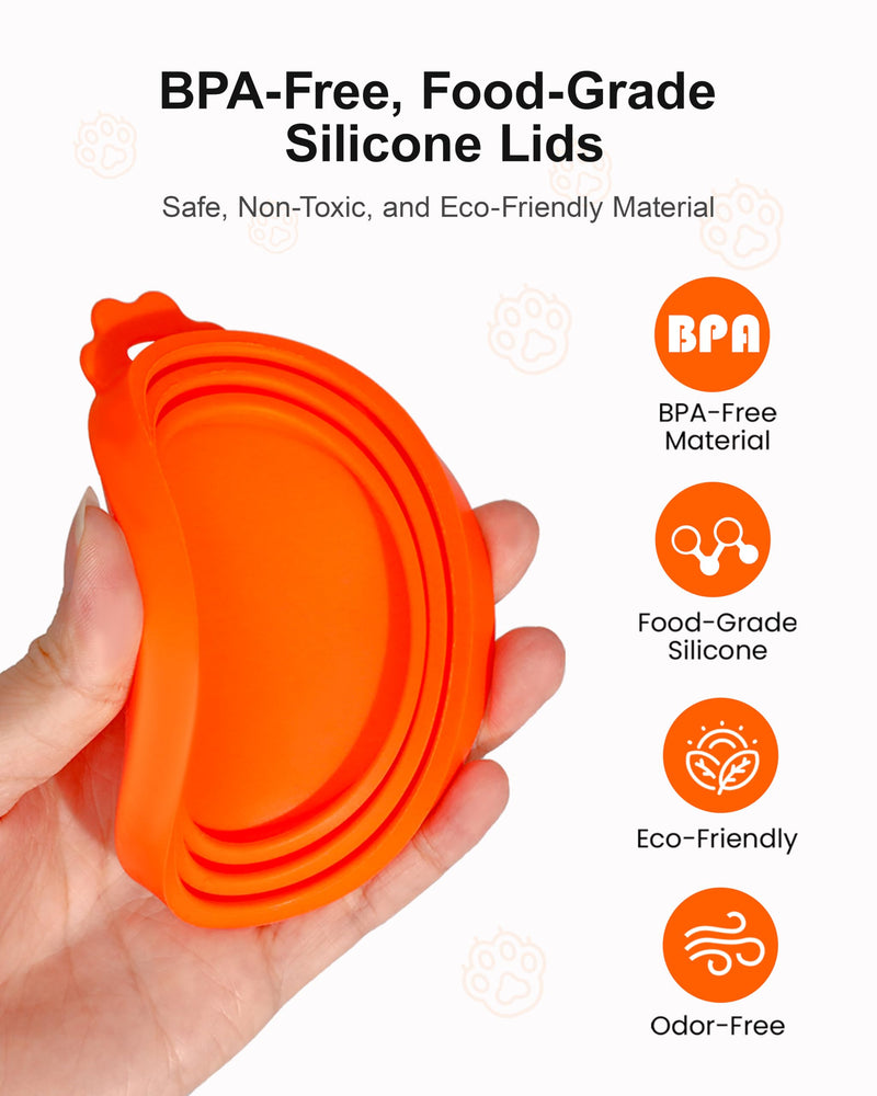 4 Pack Can Covers, Silicone Can Lids for Dog and Cat Food, Universal Can Cover Fits Most Standard Size - BeesActive Australia