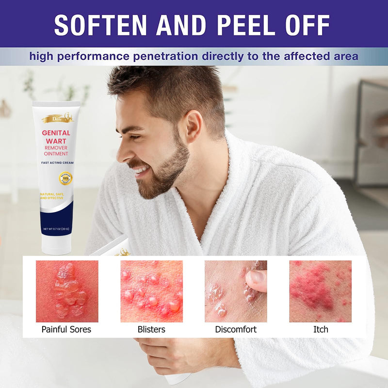 Fast Acting Gel Wart Remover Freeze Off - Fast-Acting Wart Ointment, Genital Wart Freeze Off - Wart Cream for Genital Warts, Warts, Plantar Wart, Common Wart, Corn, Callus, Flat Wart, Wart Removal - BeesActive Australia