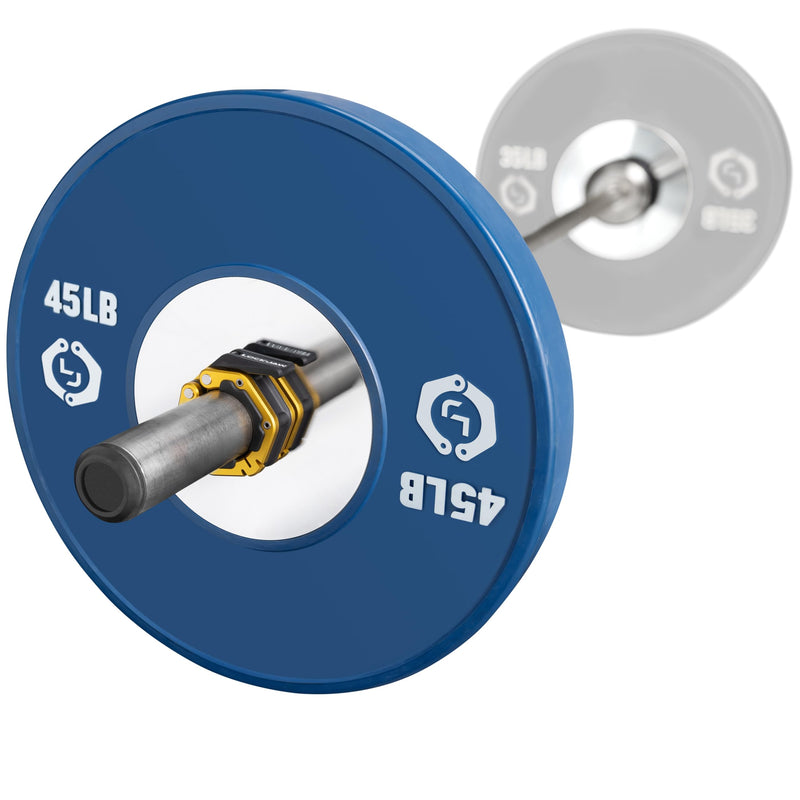 Lock-Jaw Flex Quick Release Aluminum Barbell Collar with Magnet (Gold) - BeesActive Australia