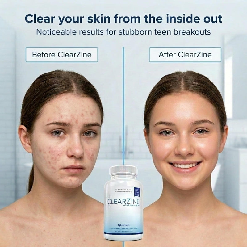 (2 Bottles) Acne Pills, Clear Skin Supplement for Teens & Adults | Vegan Friendly, All-Natural, Gluten Free Formula for Skin Clarity & Blemish Support, 90 Caps Each