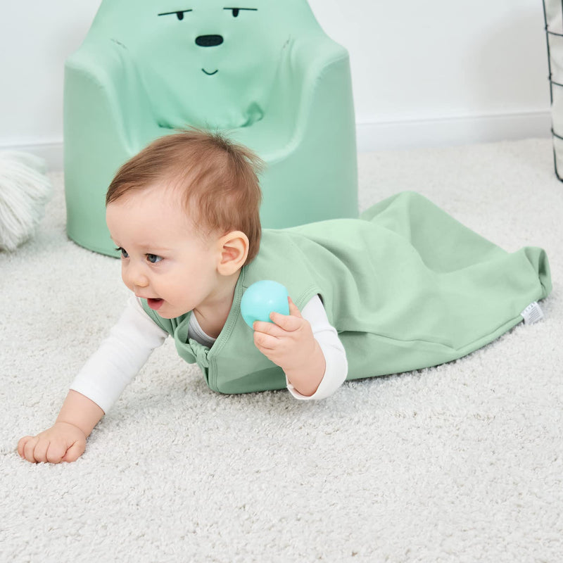Yoofoss Baby Sleep Sack 0-6 Months Wearable Blanket for Babies 100% Cotton 2-Way Zipper TOG 0.5 Toddler Sleeping Sack 3 Pack, Comfy Lightweight Sleep Sacks Banana&leaf&green Small - BeesActive Australia