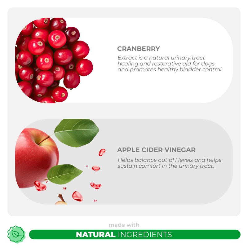 Cranberry & Fish Oil for Dogs Bundle - Skin and Coat & Urinary Tract Support Combo