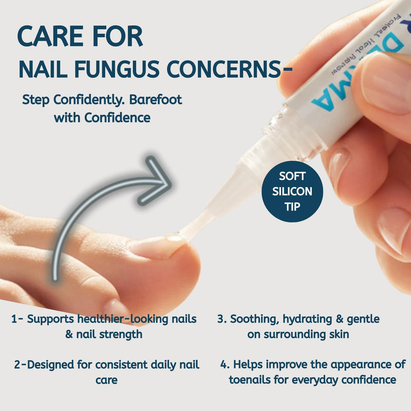 Nail Fungus Pen - Toenail Fungus Treatment Extra Strength with 25% Undecylenic Acid - Helps Repair Discolored & Damaged Nails - With 3 Twist Pens, 5 Nail Files & Instructions, 12ml(4ml Each) - BeesActive Australia