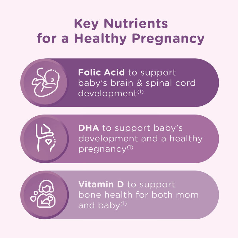Centrum Prenatal Multivitamin Gummies, 60 Count | Prenatal Vitamin D Gummies with DHA, Folic Acid, Iodine and Other Essential Nutrients, Gluten Free, Non-GMO Ingredients 1 Count (Pack of 60)