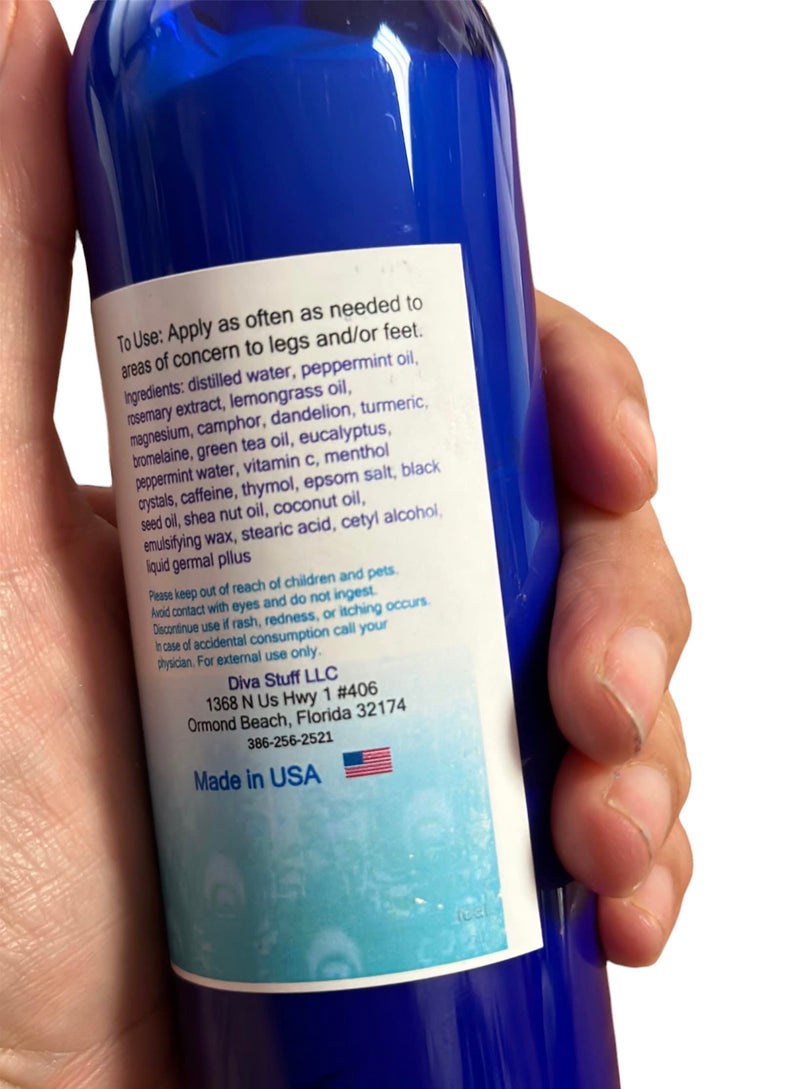 Diva Stuff Lower Leg and Foot Enriched Circulation Cream For Tight, Aching and Swollen Calves and Feet