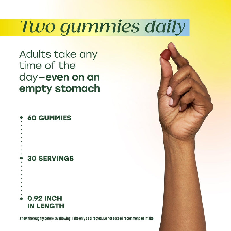 MegaFood Baby & Me 2 Prenatal Gummies, 18 Nutrients, Red Raspberry, 60 Ct | Doctor Formulated with Folic Acid and Choline for Baby's Brain Development, Plus Real Fruit, Non-GMO, Vegetarian, 30 Servings 60 Count (Pack of 1)